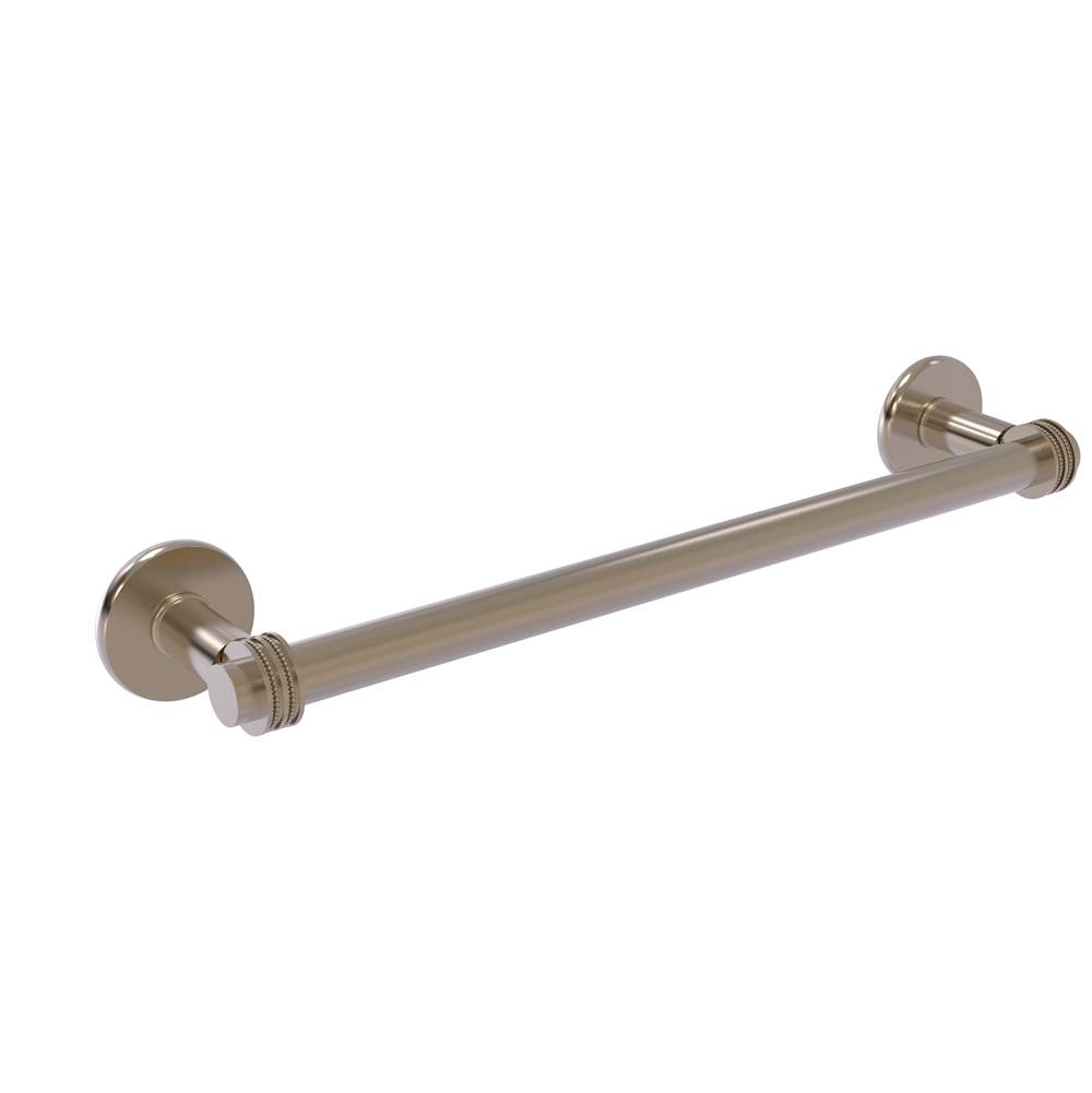 Allied Brass Continental Collection 24 Inch Towel Bar with Dotted Detail