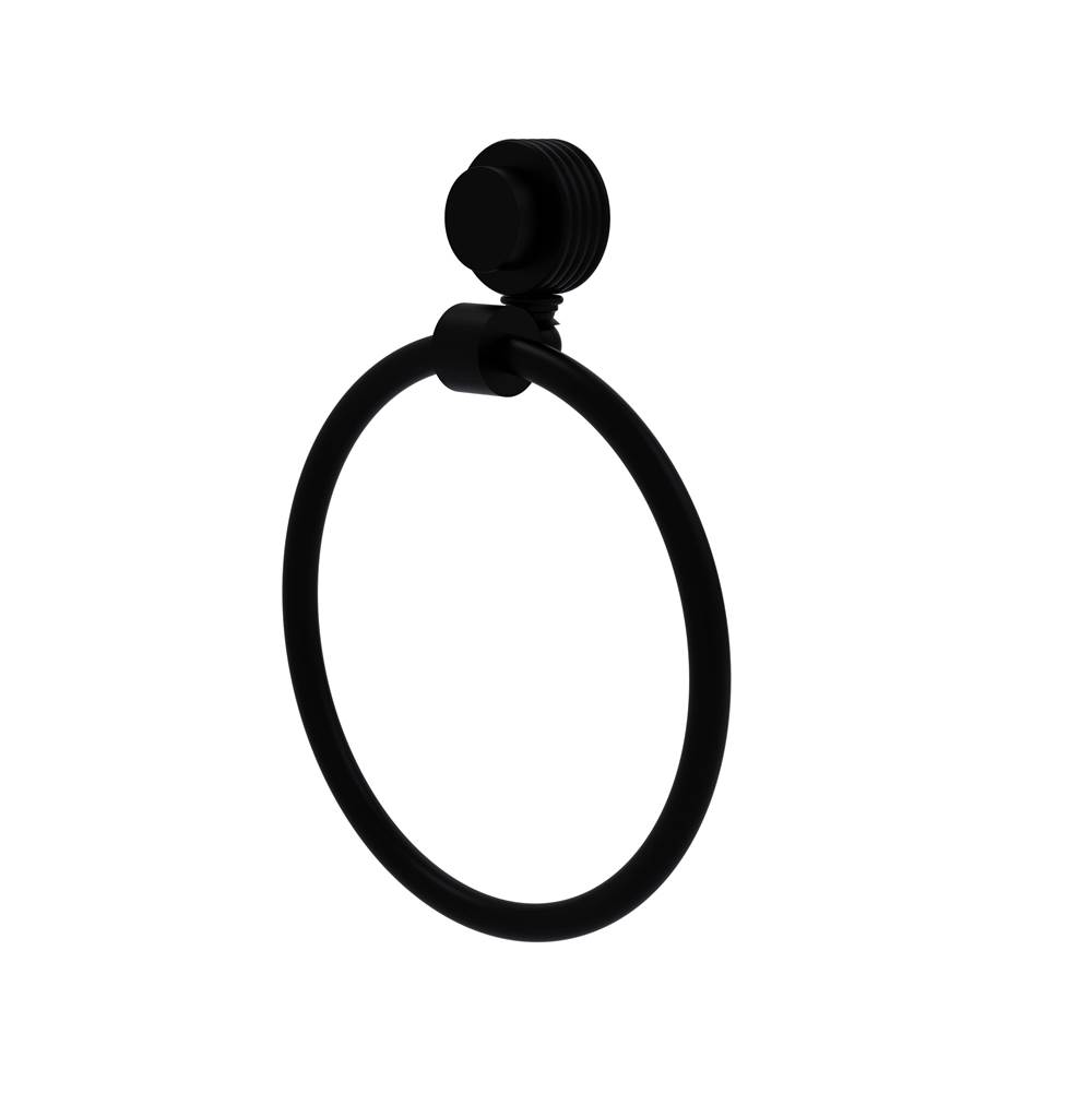 Allied Brass Venus Collection Towel Ring with Groovy Accent