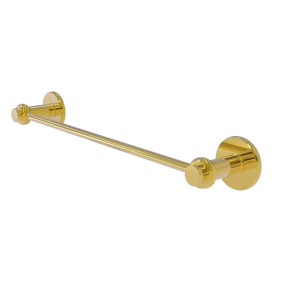 Allied Brass Mercury Collection 24 Inch Towel Bar with Twist Accent