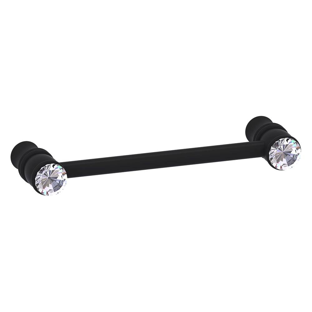 Allied Brass Carolina Crystal Collection 4 Inch Cabinet Pull - Matte Black