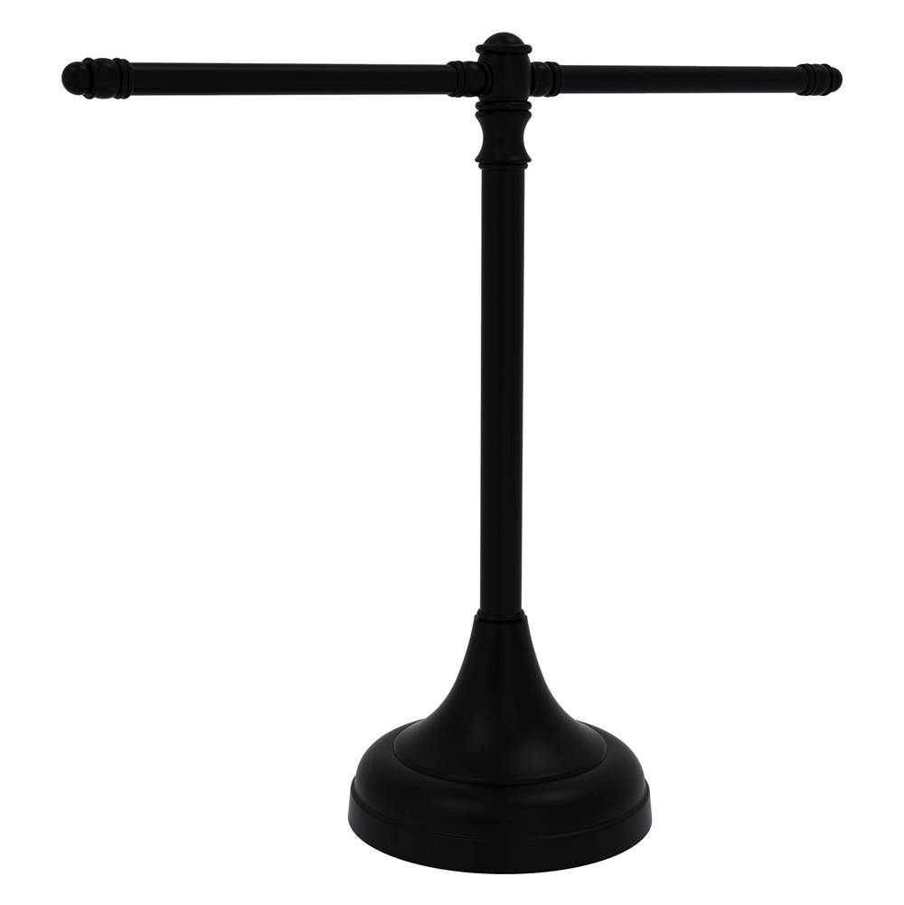 Allied Brass Carolina Collection Guest Towel Stand - Matte Black