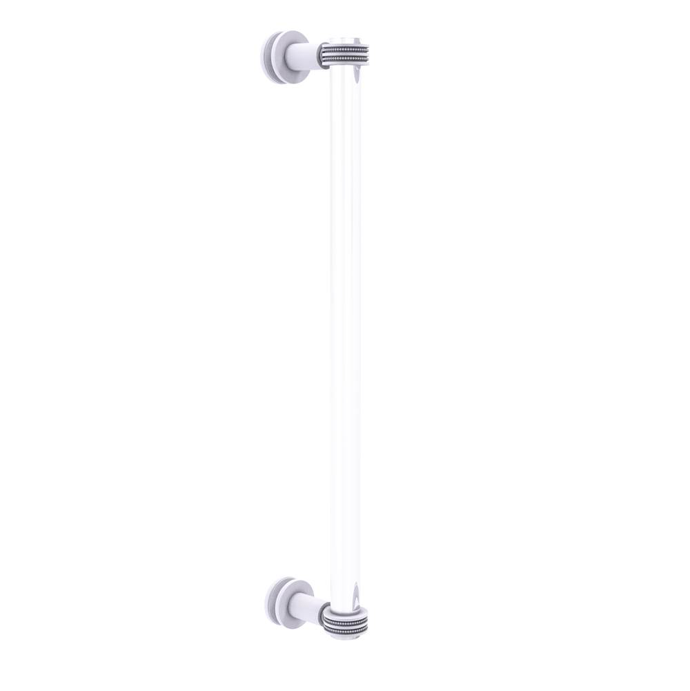 Allied Brass Clearview Collection 18 Inch Single Side Shower Door Pull with Dotted Accents