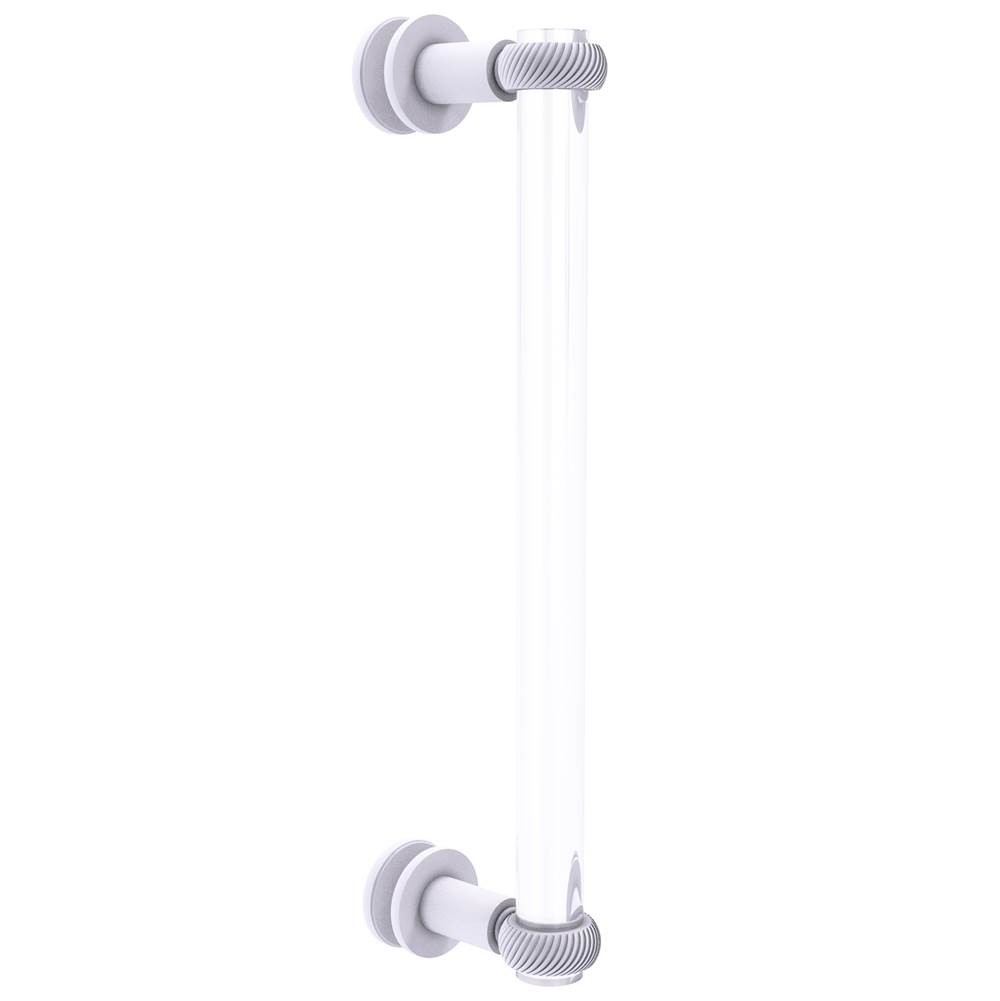 Allied Brass Clearview Collection 12 Inch Single Side Shower Door Pull with Twisted Accents