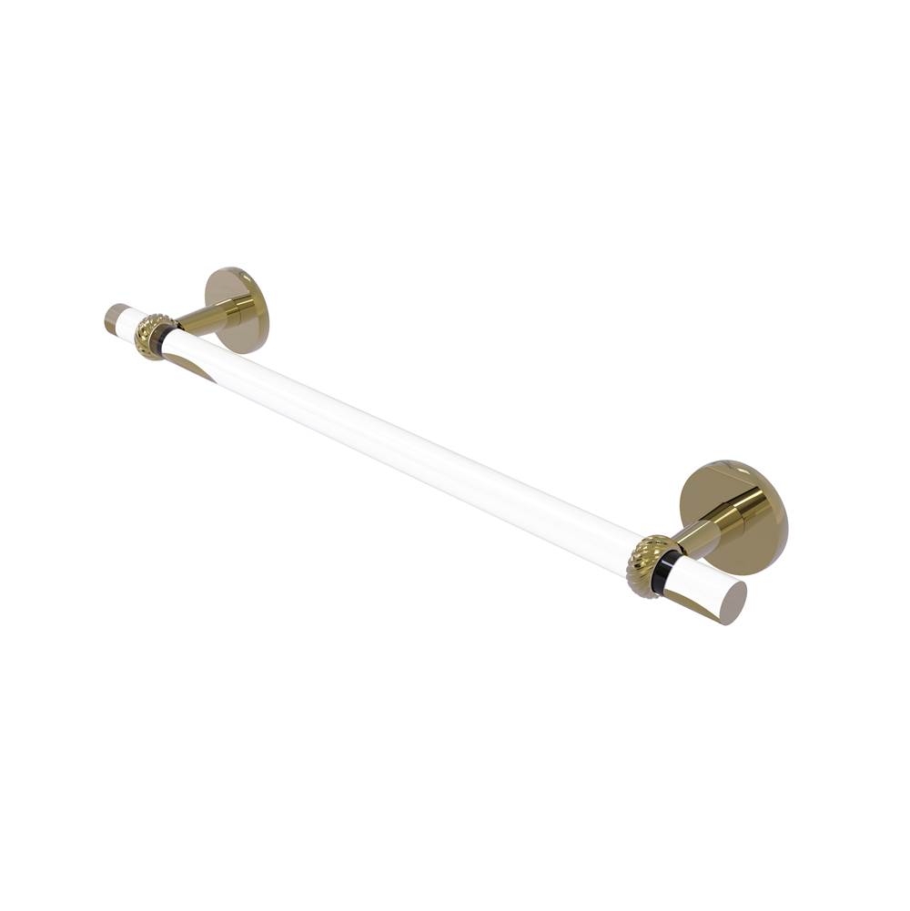 Allied Brass Clearview Collection 36 Inch Towel Bar with Twisted Accents