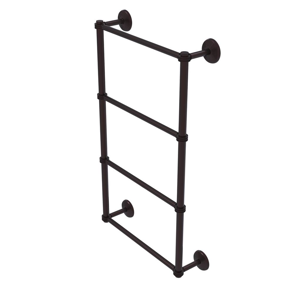 Allied Brass Monte Carlo Collection 4 Tier 24 Inch Ladder Towel Bar with Dotted Detail