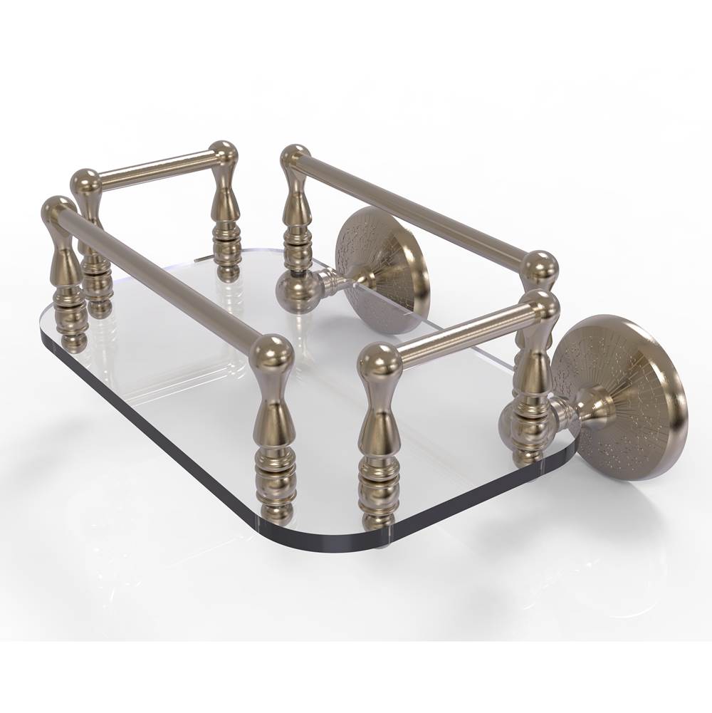Allied Brass Monte Carlo Collection Wall Mounted Glass Guest Towel Tray