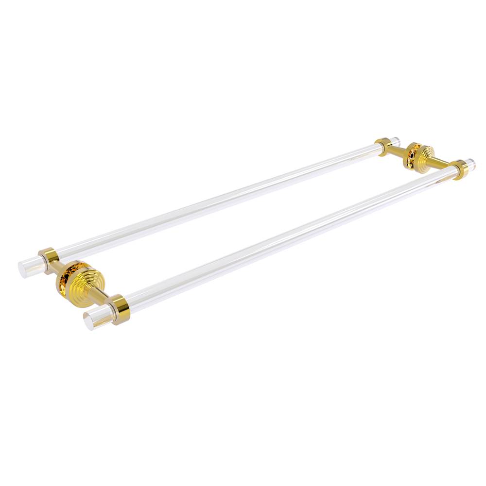 Allied Brass Pacific Beach Collection 30 Inch Back to Back Shower Door Towel Bar