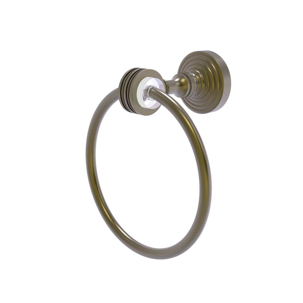 Allied Brass Pacific Grove Collection Towel Ring with Dotted Accents