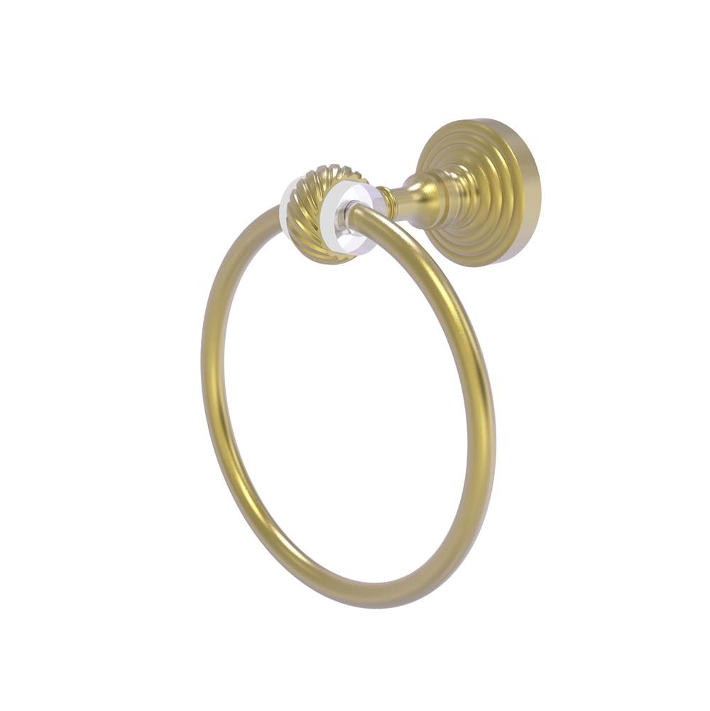 Allied Brass Pacific Grove Collection Towel Ring with Twisted Accents