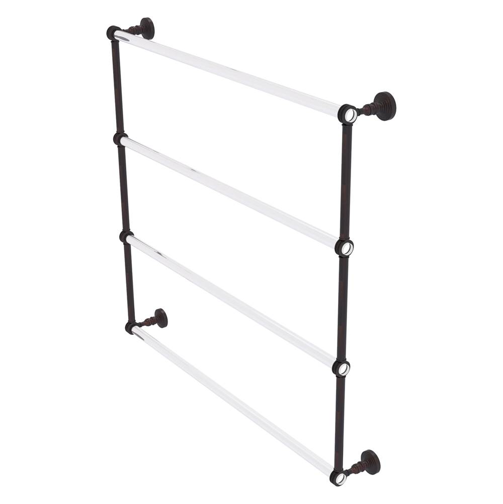 Allied Brass Pacific Grove Collection 4 Tier 36 Inch Ladder Towel Bar with Dotted Accents - Venetian Bronze