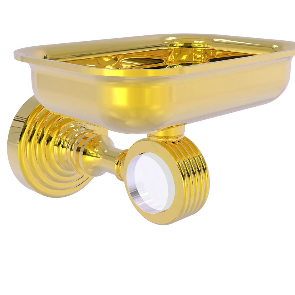 Allied Brass Pacific Grove Collection Wall Mounted Soap Dish Holder with Groovy Accents