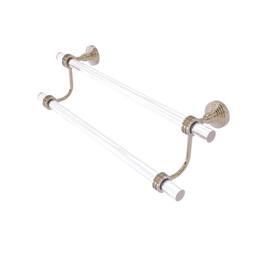 Allied Brass Pacific Grove Collection 24 Inch Double Towel Bar with Dotted Accents