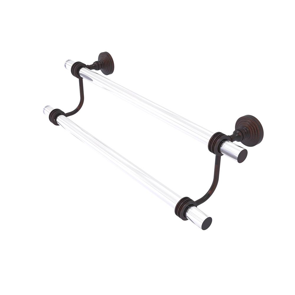 Allied Brass Pacific Grove Collection 30 Inch Double Towel Bar with Dotted Accents