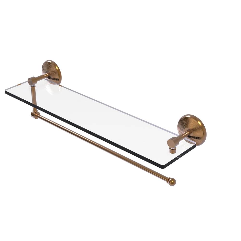 Allied Brass PMC-1PT/22-VB Prestige Monte Carlo Collection Paper Towel Holder with 22 Inch Glass Shelf Venetian Bronze