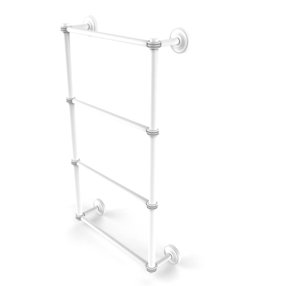Allied Brass Prestige Regal Collection 4 Tier 30 Inch Ladder Towel Bar with Dotted Detail