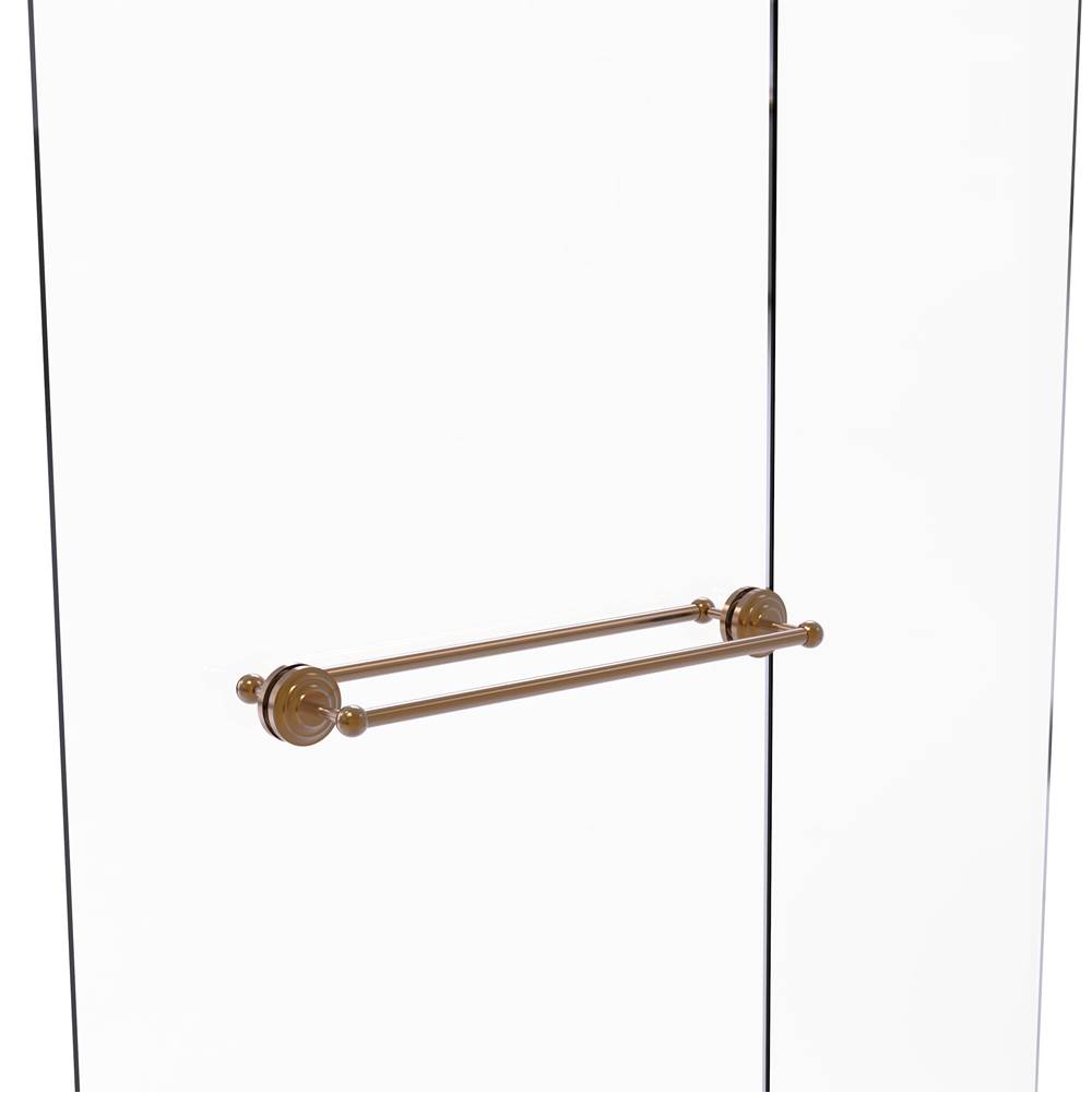Allied Brass Que New Collection 24 Inch Back to Back Shower Door Towel Bar