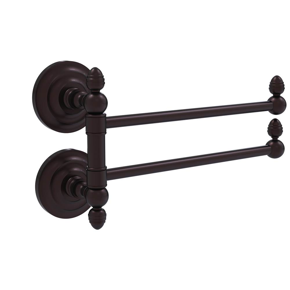Allied Brass Que New Collection 2 Swing Arm Towel Rail