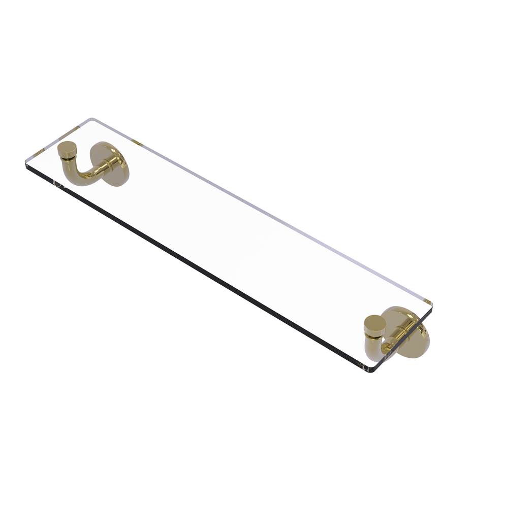 Allied Brass Remi Collection 22 Inch Glass Vanity Shelf with Beveled Edges
