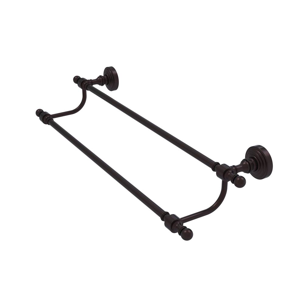 Allied Brass Retro Wave Collection 30 Inch Double Towel Bar