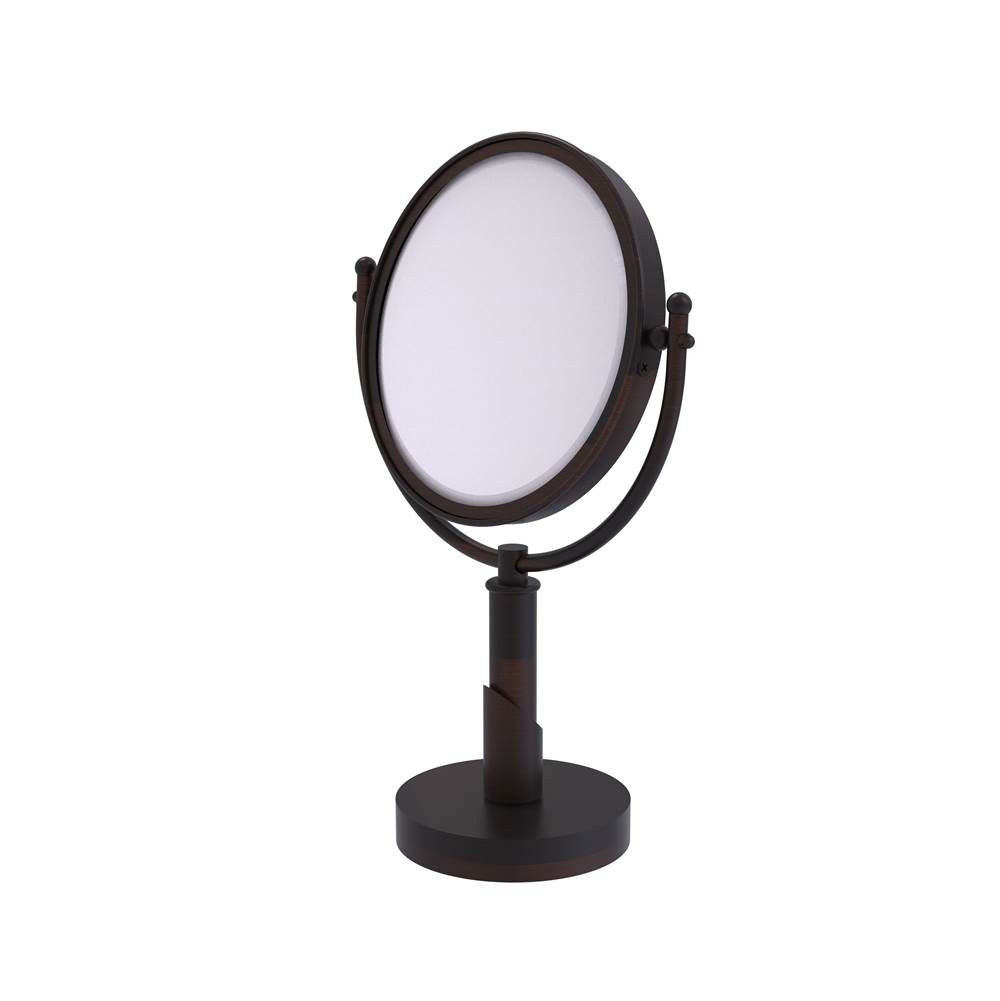 Allied Brass Soho Collection 8 Inch Vanity Top Make-Up Mirror 4X Magnification
