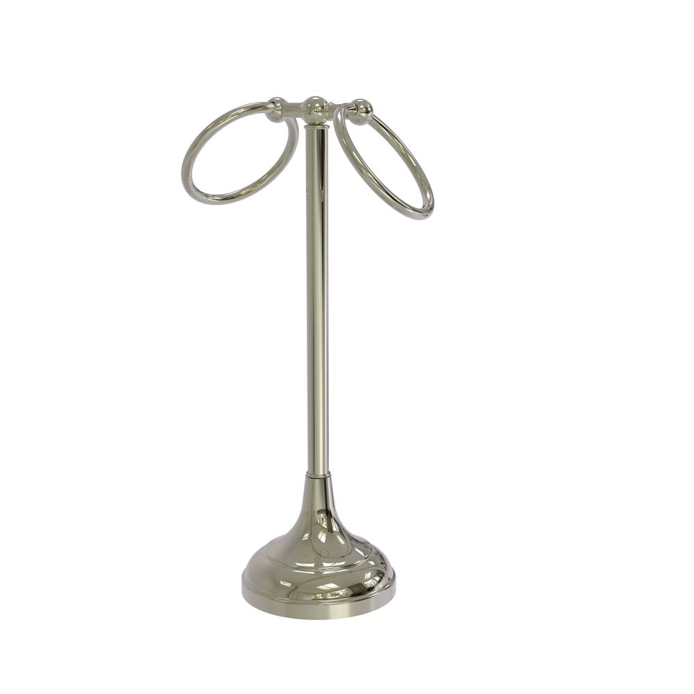 Allied Brass Vanity Top 2 Ring Guest Towel Holder