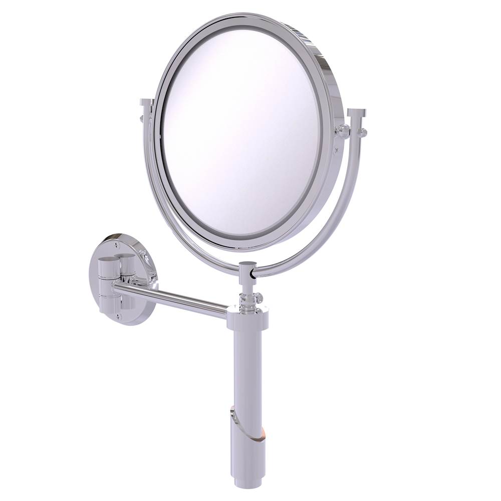Allied Brass Tribecca Collection Wall Mounted Make-Up Mirror 8 Inch Diameter with 4X Magnification