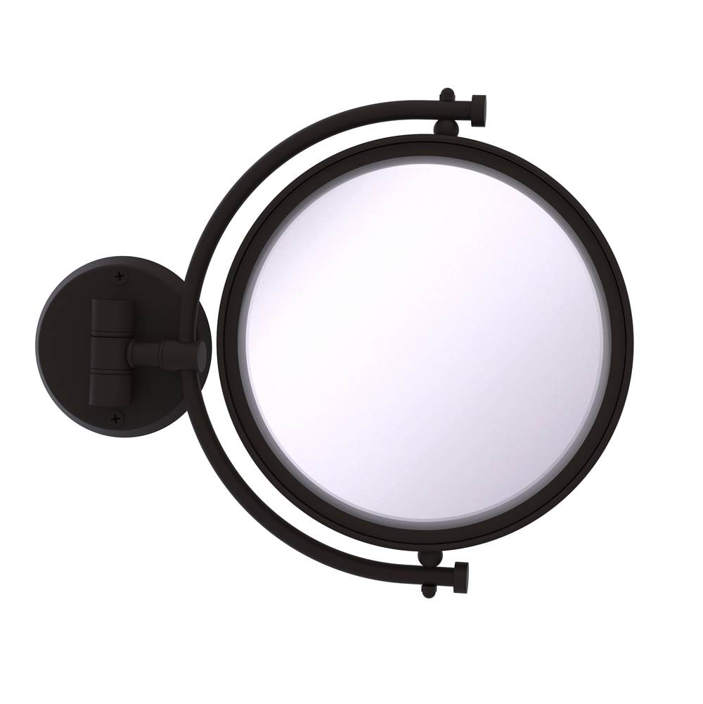 Allied Brass 8 Inch Wall Mounted Make-Up Mirror 2X Magnification