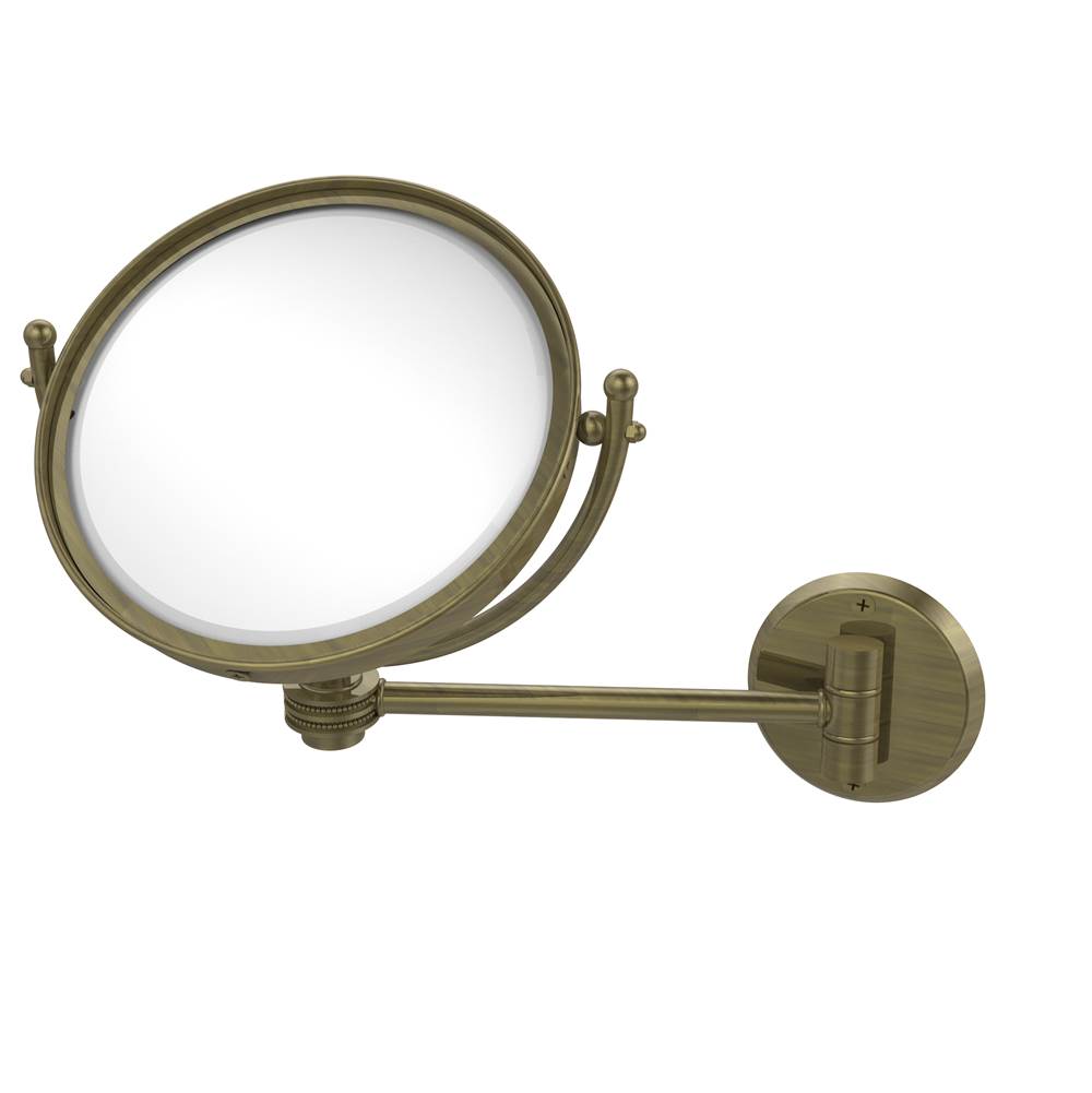 Allied Brass 8 Inch Wall Mounted Make-Up Mirror 3X Magnification