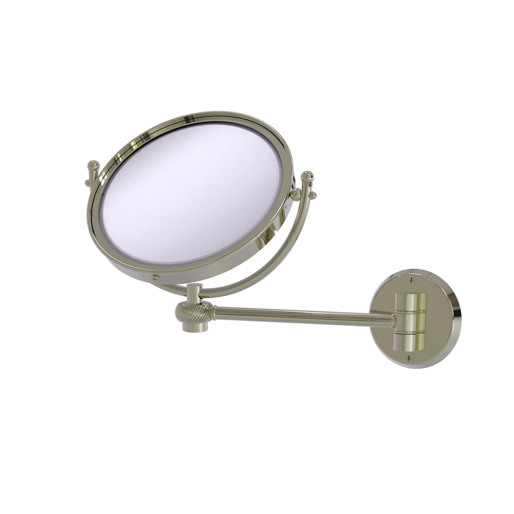 Allied Brass 8 Inch Wall Mounted Make-Up Mirror 3X Magnification