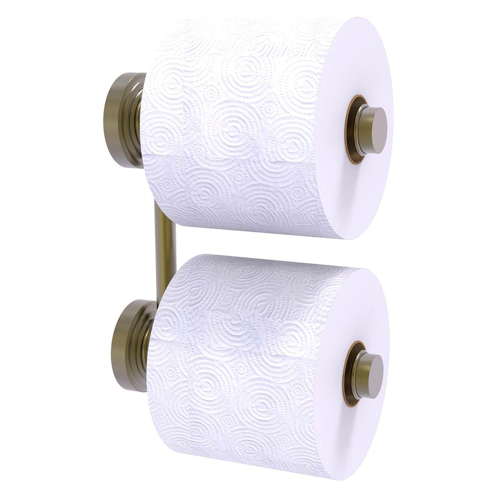 Allied Brass Waverly Place Collection 2 Roll Reserve Roll Toilet Paper Holder - Antique Brass