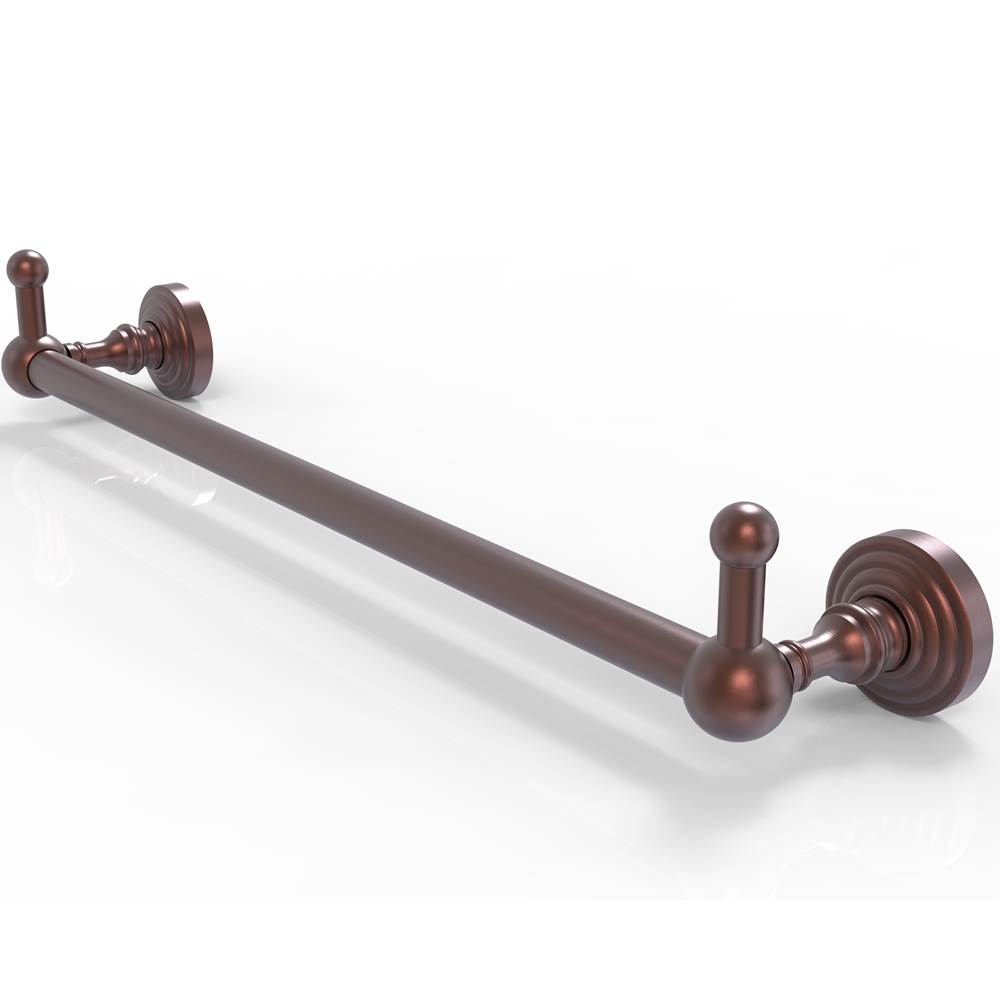 Allied Brass Waverly Place Collection 36 Inch Towel Bar with Integrated Hooks