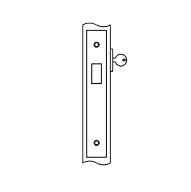 Accurate Lock And Hardware Deadlock for use with cylinder one side only (cylinder not included)