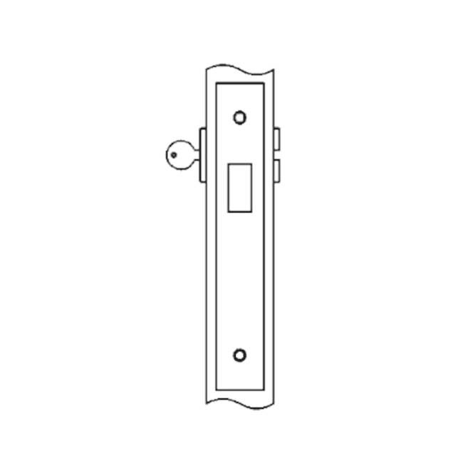 Accurate Lock And Hardware Deadlock for use with thumb turn one side, optional emergency release other side (thumb turn or emergency release not included)
