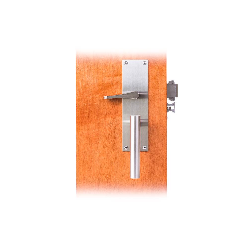 Accurate Lock And Hardware Dormitory/Entrance Lockset; includes: SL9124, 7200L-C outside escutcheon with active lever, 7200L-T inside escutcheon with active lever and integrated