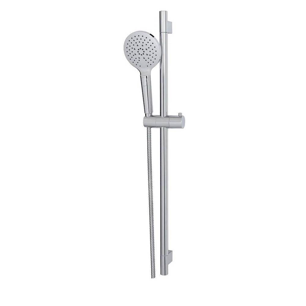 Aquabrass 12685 Complete Round Shower Rail - 3 Functions