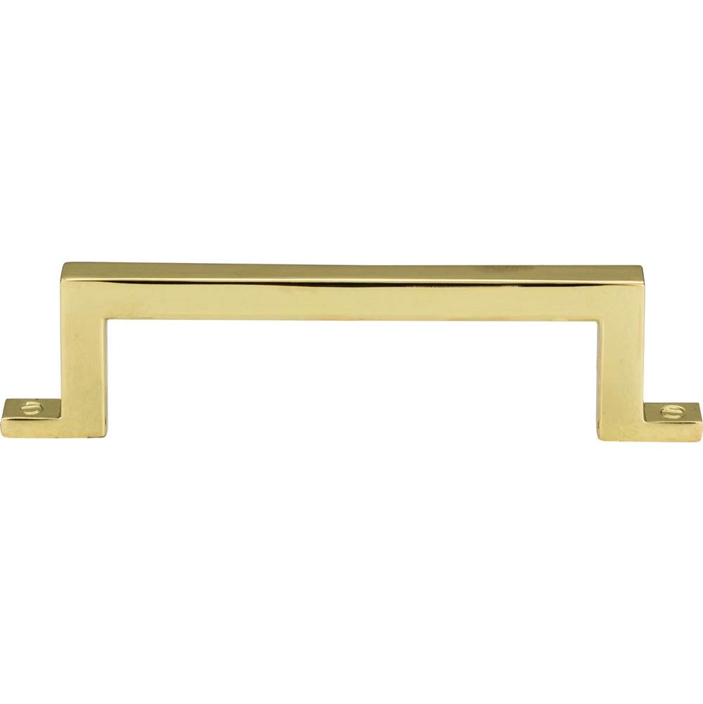 Atlas Campaign Bar Pull 3 3/4 Inch (c-c) Polished Brass