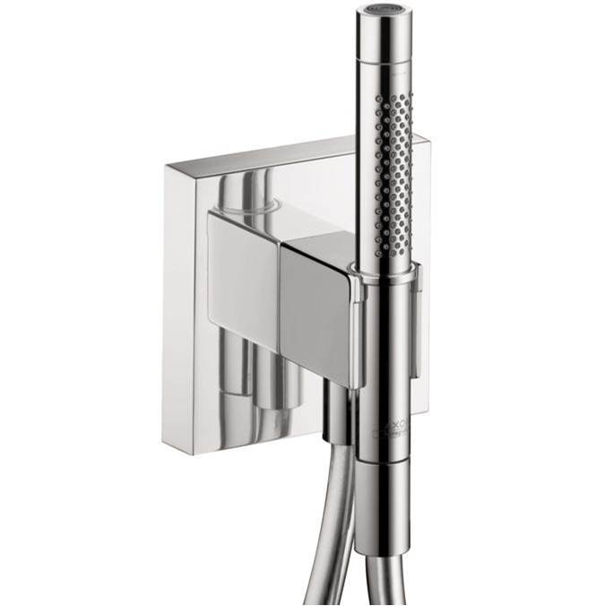 Axor ShowerSolutions Handshower Holder with Outlet 5'' x 5'' with Handshower, 1.75 GPM in Chrome