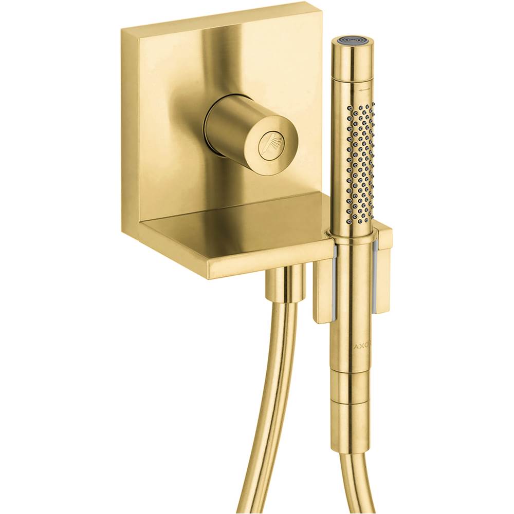 Axor ShowerSolutions Handshower Module Trim 5'' x 5'', 1.75 GPM in Brushed Gold Optic