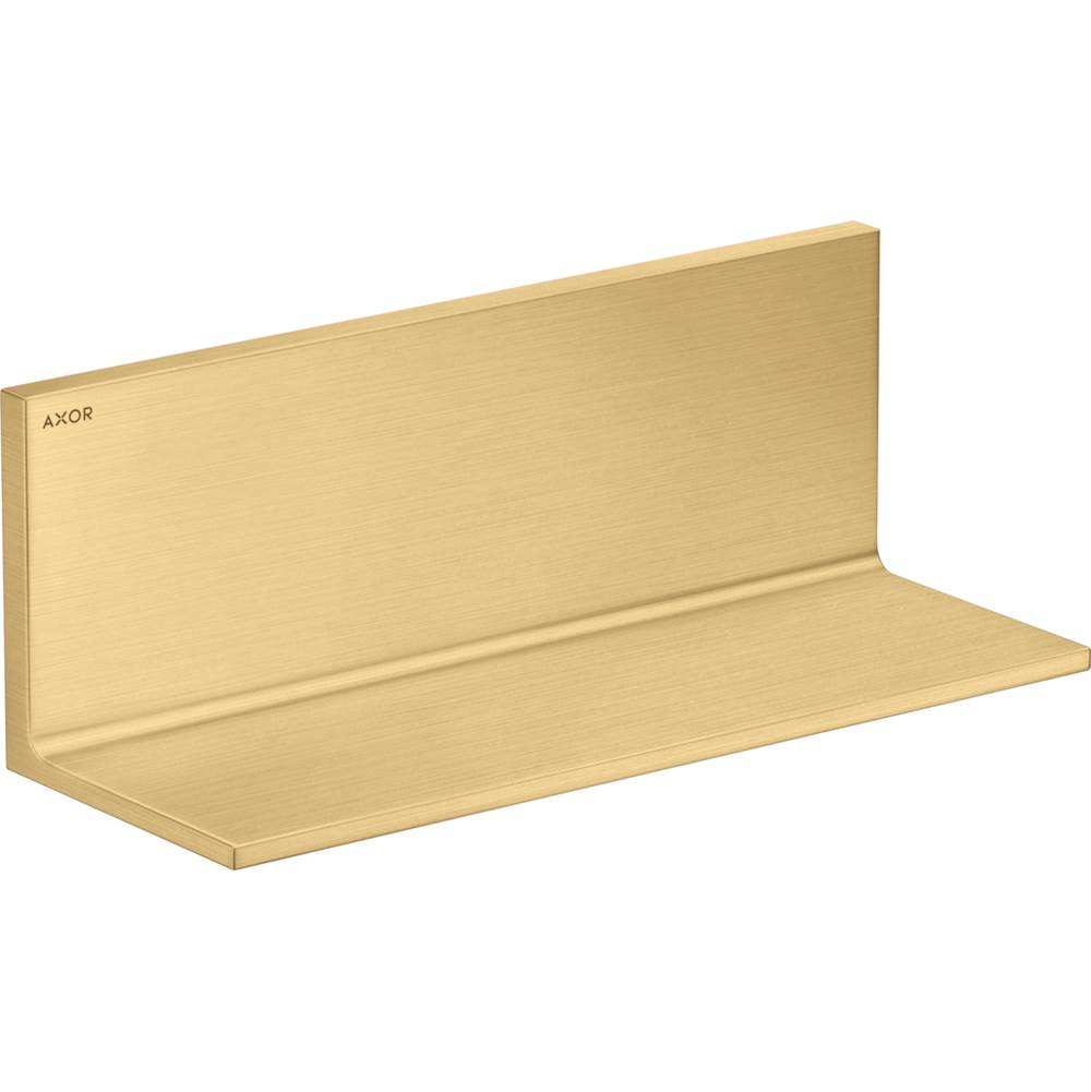 Axor Universal Rectangular Shelf, 12'' in Brushed Gold Optic