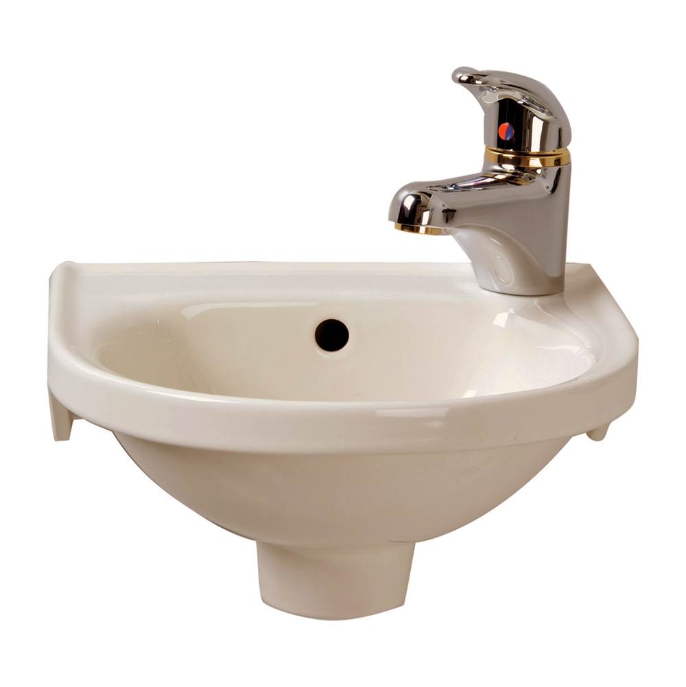 Barclay Rosanna Wall Hung Basin, Right Hole, w/Hangers, Bisque