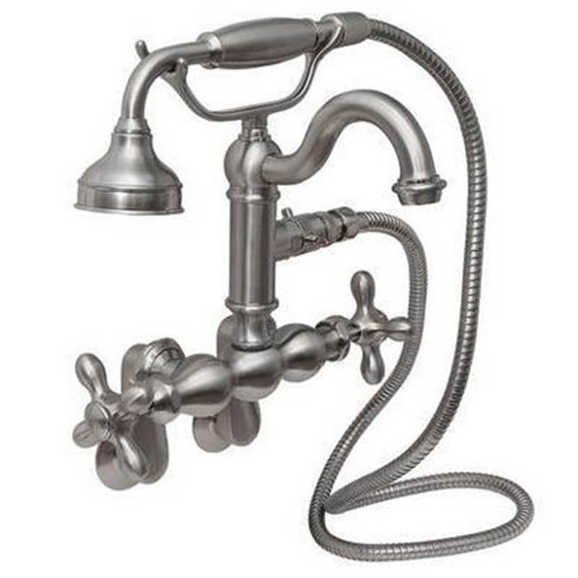 Barclay Hook Spout w/Hand Shwr,TubWall Mount,Metal Lever Hdls,CP
