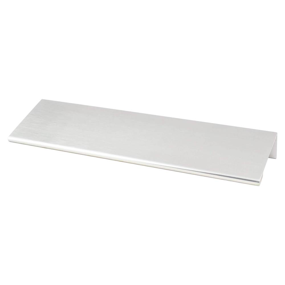 Berenson Contemporary Advantage Two 112mm CC Brushed Nickel Look Edge Pull - Part measures 1/16in. thickness.