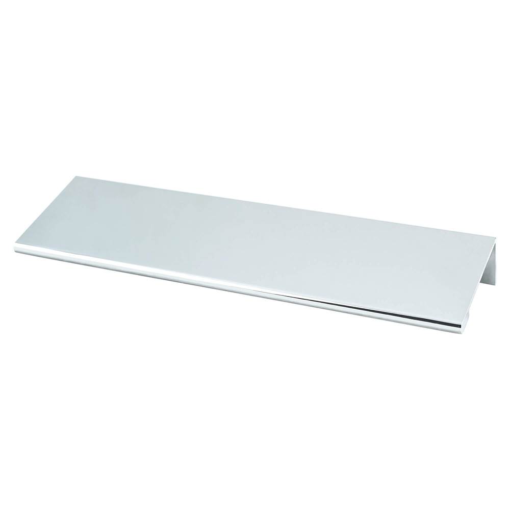 Berenson Contemporary Advantage Two 112mm CC Polished Chrome Edge Pull - Part measures 1/16in. thickness.
