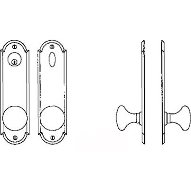 Bouvet Entry Tubular or Mortise set - Single cylinder mortise lock set for 1 3/4''