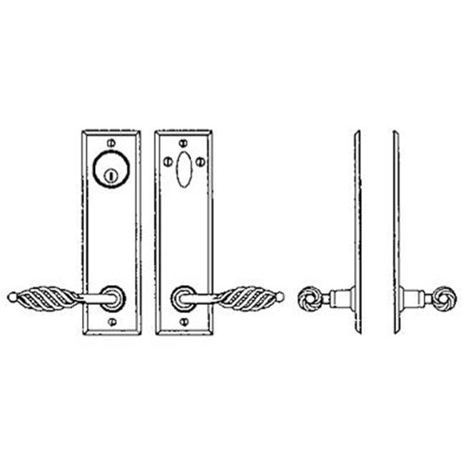 Bouvet Entry Tubular or Mortise set - Single cylinder deadbolt set for 1 3/4''