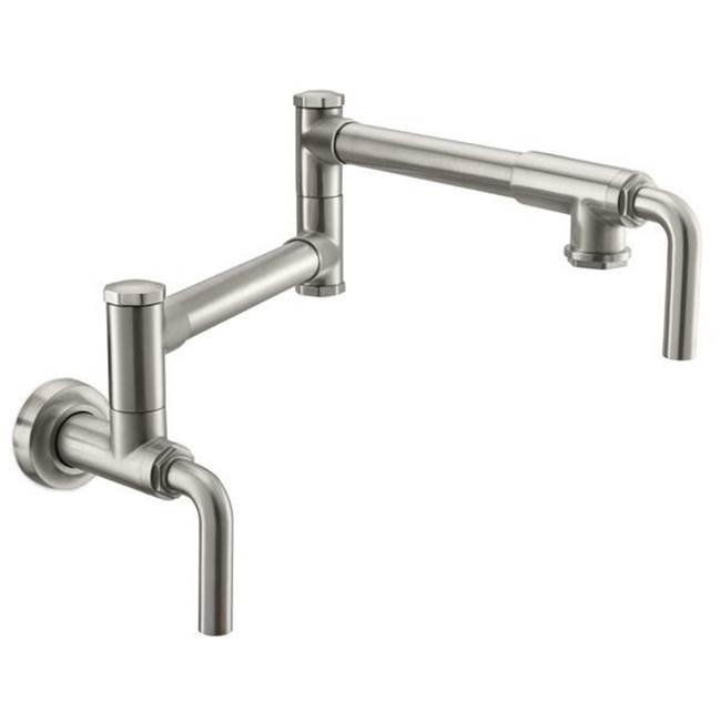 California Faucets Pot Filler - Dual Handle Wall Mount - Industrial