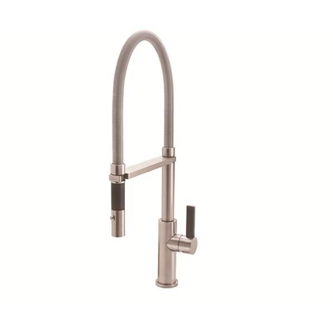 California Faucets Culinary Pull-Out Kitchen Faucet with Squeeze or Button Sprayer