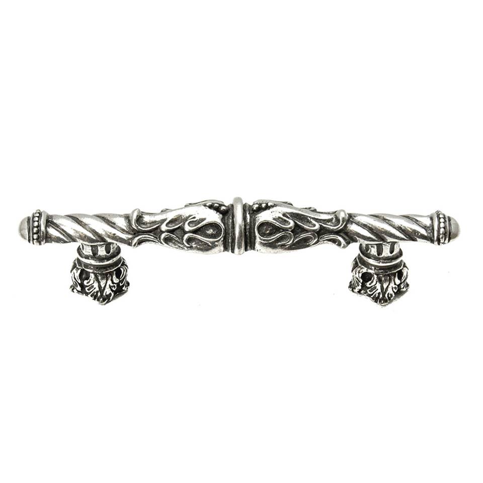 Carpe Diem Hardware Acanthus 3'' O.C. Pull Romanesque Style With Column Base In Chalice.