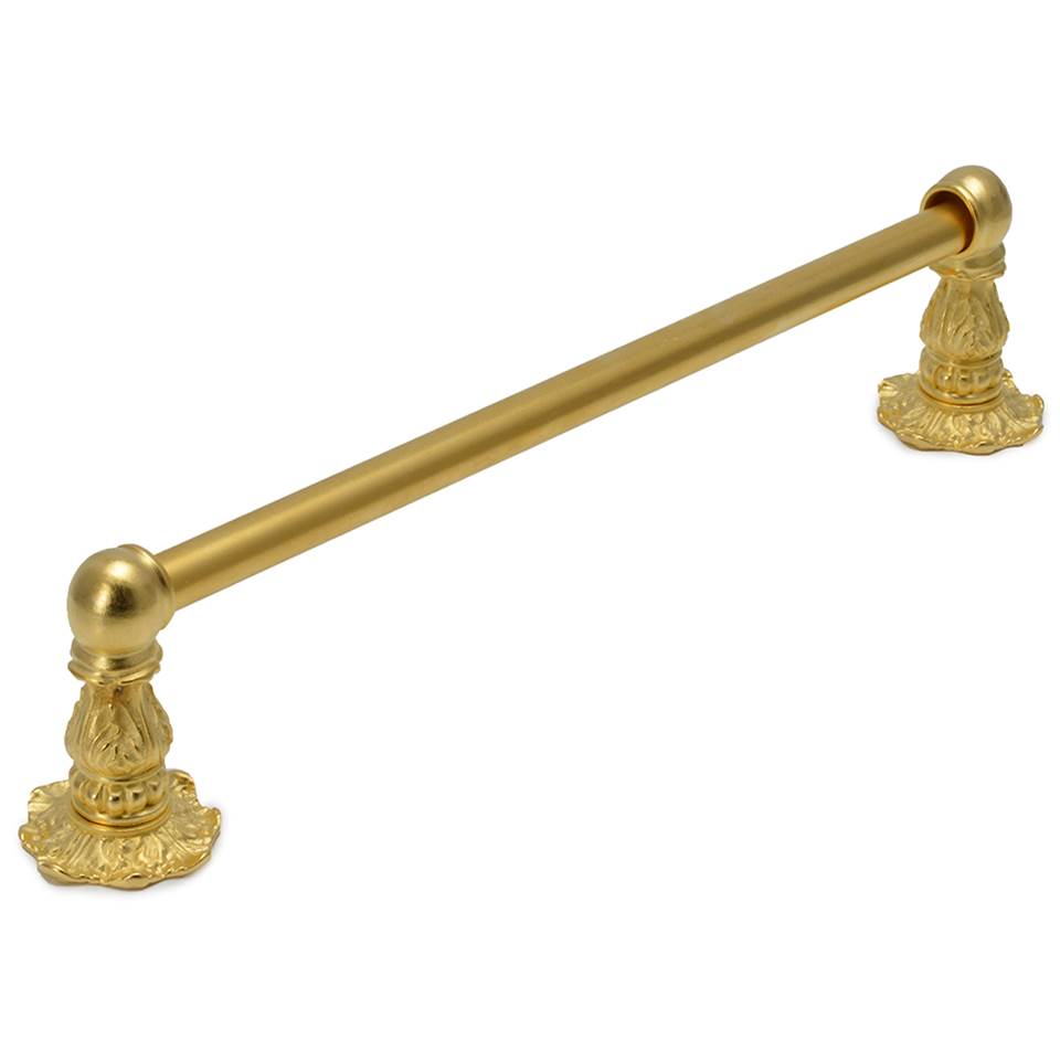 Carpe Diem Hardware Acanthus 16'' O.C. (Approximately) Towel Bar Renaissance Style With 5/8'' Smooth Center