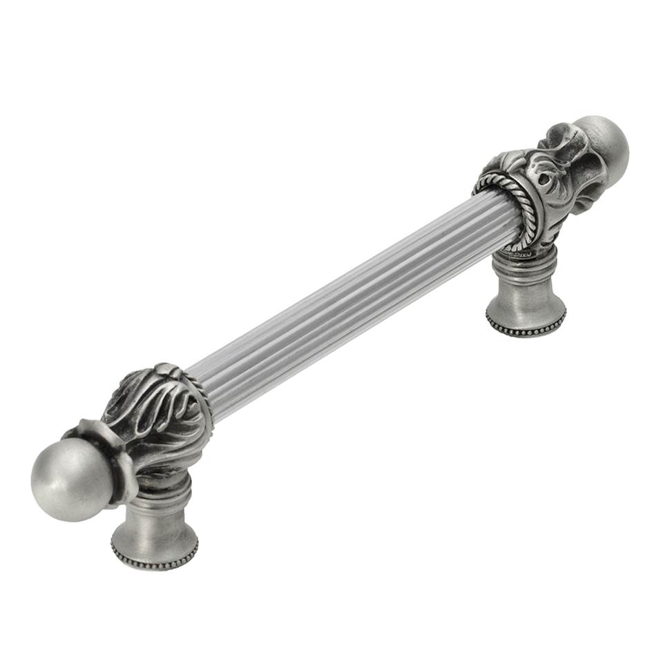 Carpe Diem Hardware Acanthus 6'' O.C. (Approx.) With 5/8'' Reeded Center Long Pull Romanesque Style